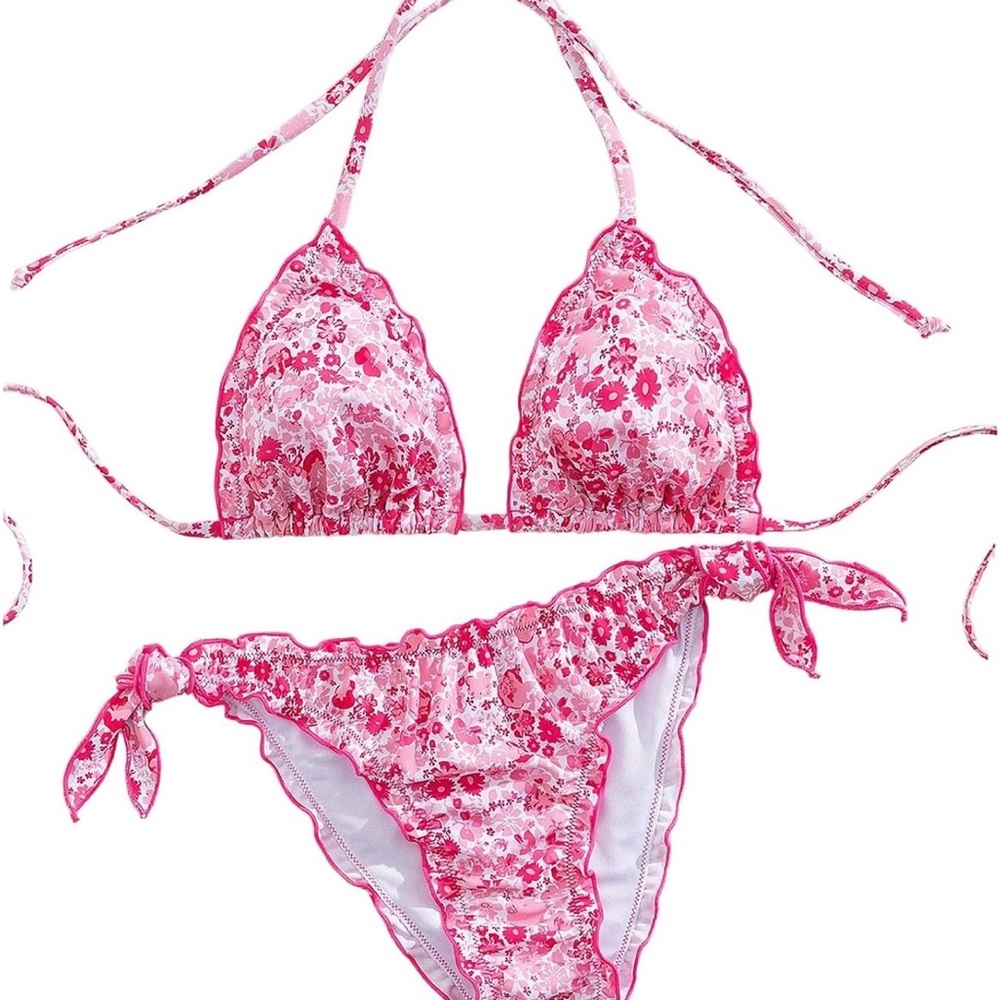 BOGO Floral Pink Bikini Set
